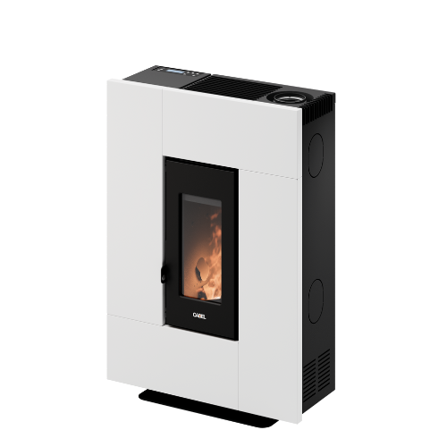 Acier Blanc Poêle à granulés Grace 7 Acier Blanc