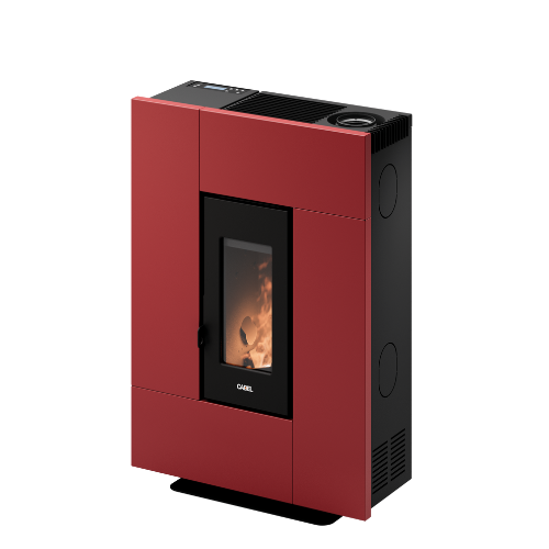 Acier Rouge Poêle à granulés Grace 7 Acier Rouge