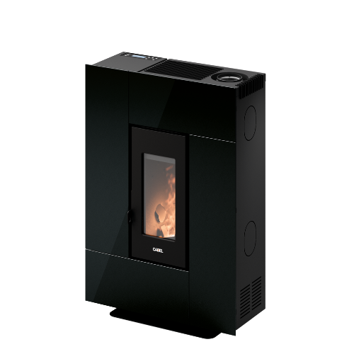 Verre Noir Poêle à granulés Grace 7 Verre noir